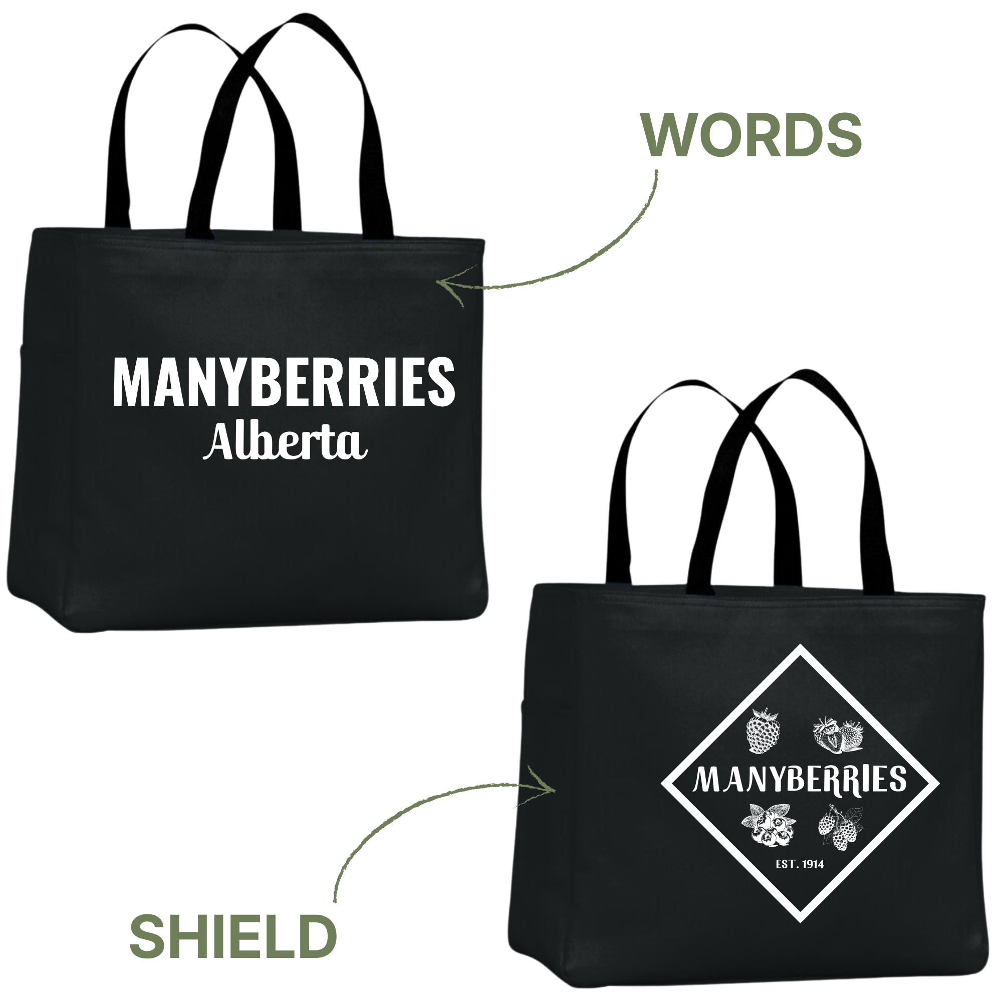 Manyberries Tote Bag