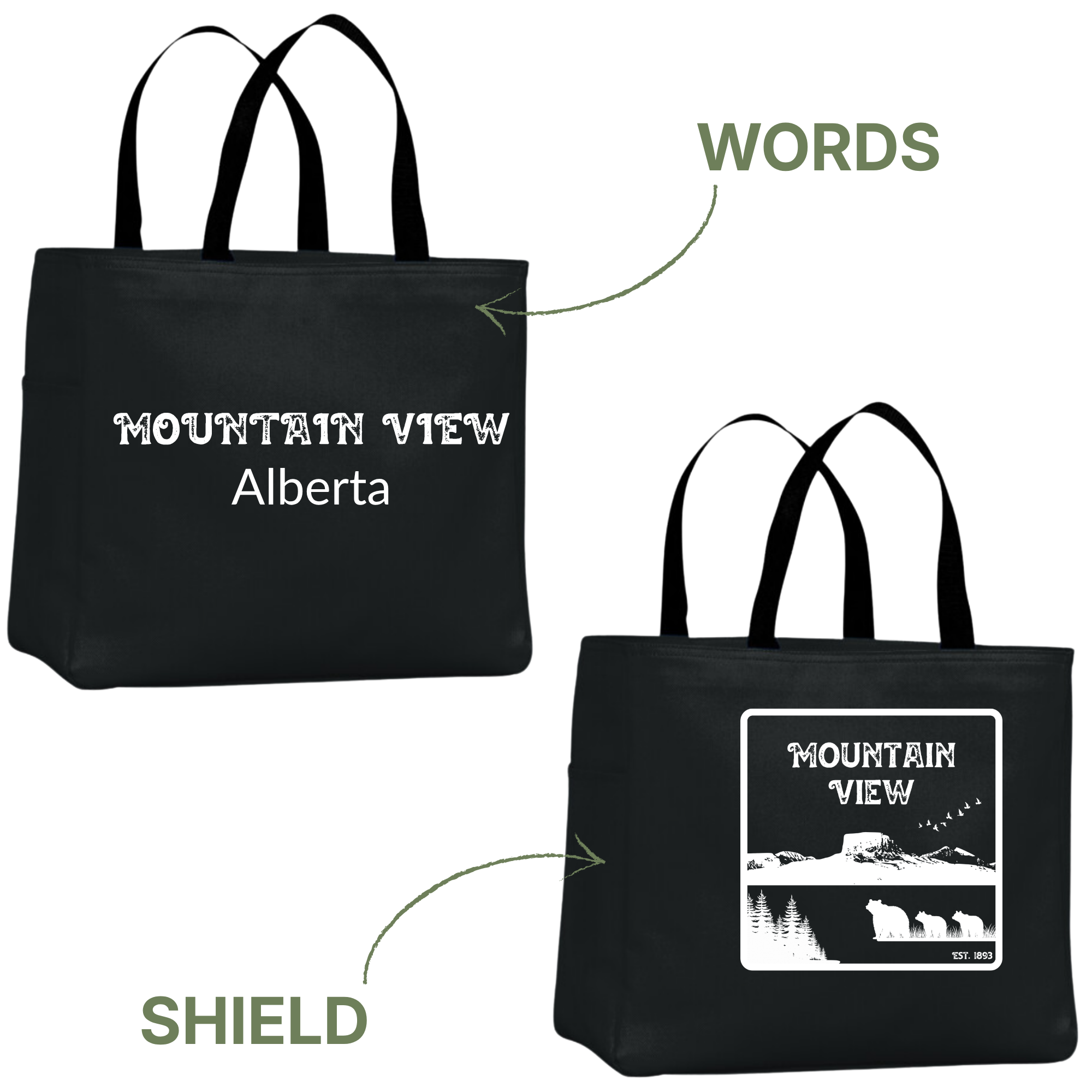 Mountain View Tote Bag